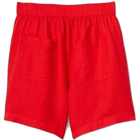 Women's Mid-Rise Linen Pull-on Shorts - a New Day L - Picture 2 of 8